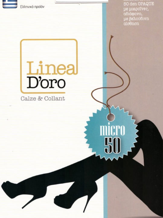 Linea D'oro Οpaque Γυναικείο Καλσόν 50 Den Κάραμελ