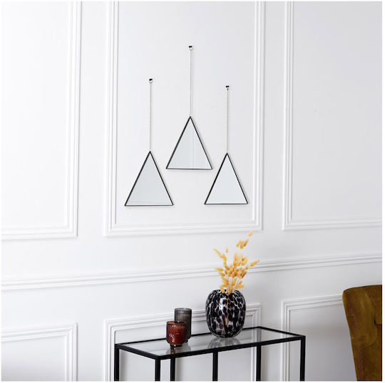 The Home Deco Factory HD0109 Огледало Черно 22.4x24.9см 3 Бройки