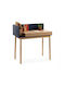 Sekretärin-Schreibtisch Holz Braun 47x90x94cm