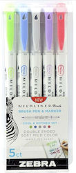 Zebra Marker Gestaltung von Cool & Refined Set 5 Farben