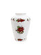 Cryspo Trio Christmas Vase Porcelain White Height 24cm.