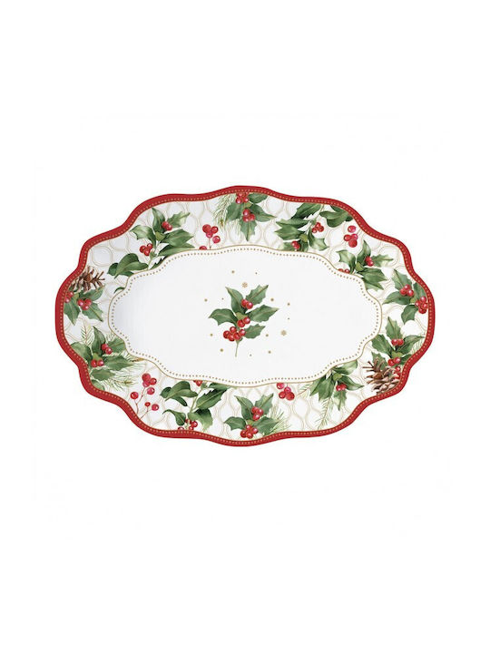 Marva Christmas Platter Porcelain L24.5xW17cm.