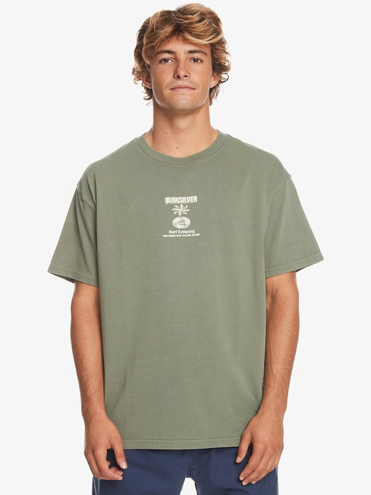 Quiksilver 'quik T-shirt Bărbătesc cu Mânecă Scurtă Verde