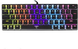 White Shark Ashiko Gaming Μηχανικό Πληκτρολόγιο 60% με Outemu Red διακόπτες και RGB φωτισμό (Αγγλικό US)