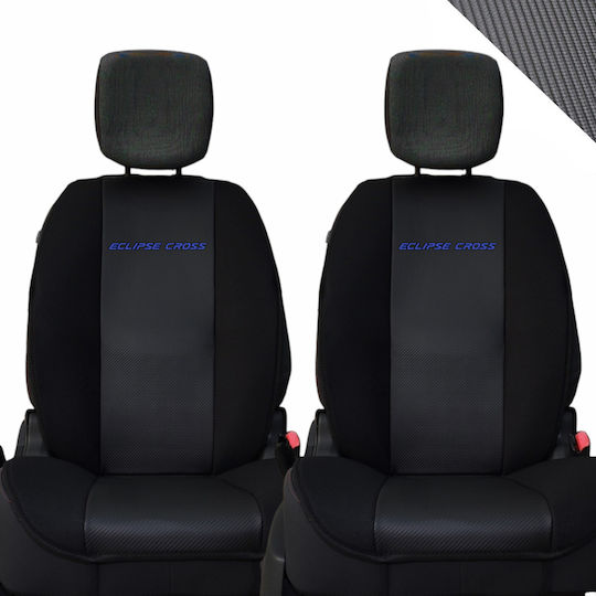 Spătar Auto 2buc Piele sintetica Negru