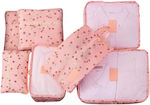 Plastic Case for Underwear / Socks / Clothes in Pink Color 6buc