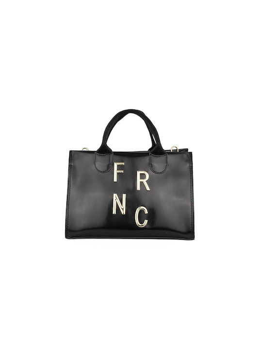 FRNC Γυναικεία Τσάντα Χειρός Μαύρη