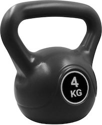 Factory Kettlebell από PVC 4kg Μαύρο Factory Kettlebell από PVC 4kg Μαύρο