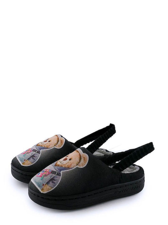Love4shoes Kids Slippers Black