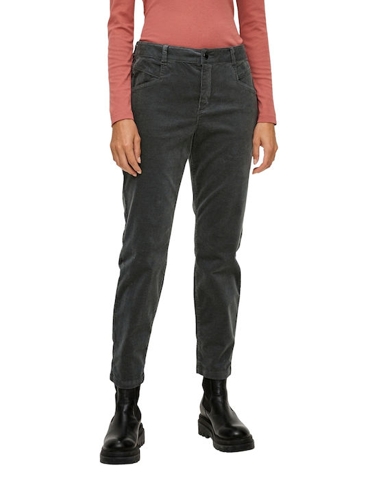 Red Label Damen Stoff Hose Black