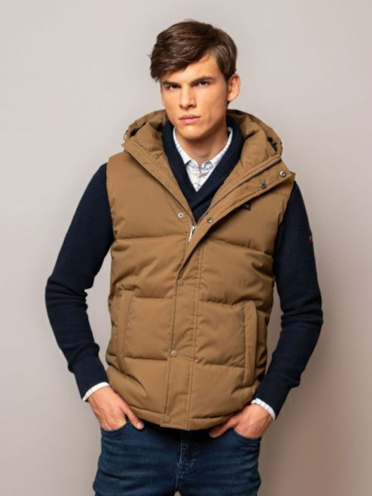 Ärmellos Winter Jacke Puffer Beige