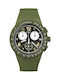 Swatch Ρολόι με Πράσινο Καουτσούκ Λουράκι