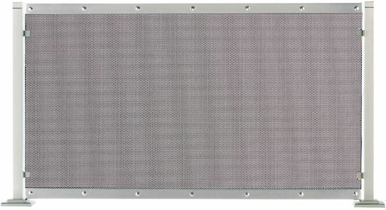 Zogometal 52x52cm Silber