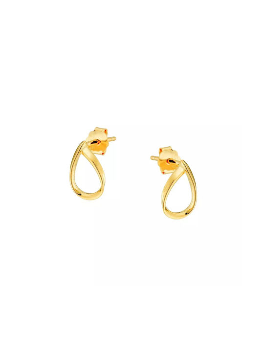 Oxzen Earrings made of Silver Gold Plated