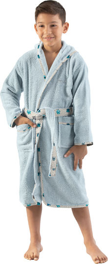 Saint Clair Kids Hooded Bathrobe Blue Saint Clair Kids Hooded Bathrobe Blue