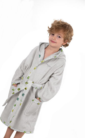 Saint Clair Kids Hooded Bathrobe Lime Saint Clair Kids Hooded Bathrobe Lime