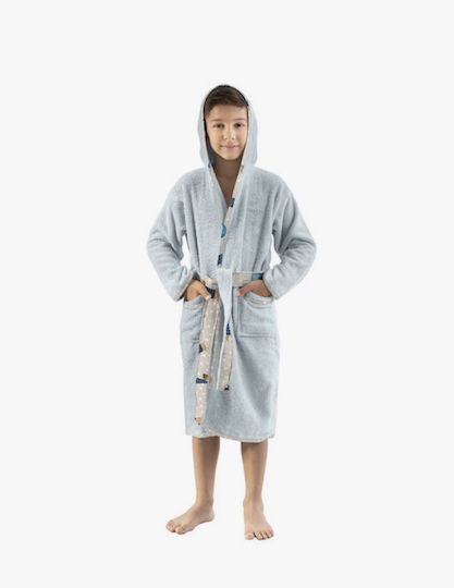Saint Clair Kids Hooded Bathrobe Blue Saint Clair Kids Hooded Bathrobe Blue