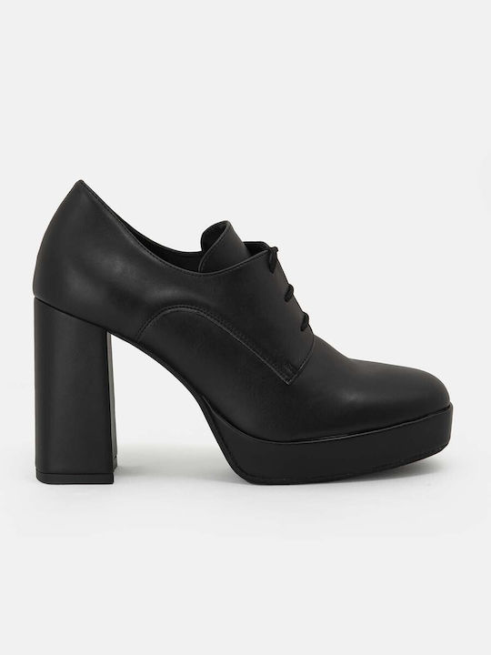 Bozikis Synthetic Leather Black High Heels