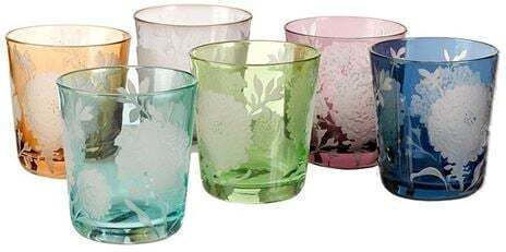 Pols Potten Peony Wasser Brillen Glas 6Stücke