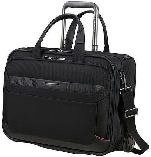 Samsonite ProDlx 6 Σακ Βουαγιάζ Πλάτης 26.5lt Μαύρο με Ρόδες Υφασμάτινο Μ46xΠ20xΥ36εκ.