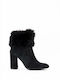 New Matic Leather Women's Ankle Boots Black