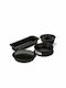 Guardini Φόρμα Ζαχαροπλαστικής για Τάρτα από Αλουμίνιο με Αποσπώμενη Βάση 4τμχ