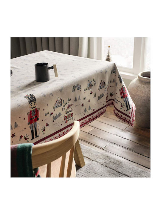 Gofis Home Christmas Tablecloth Fabric L180xW135cm 1pcs