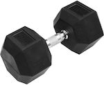 Factory Rubber Hexagon Dumbbell 1 x 25kg