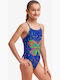 Funkita B-Fly Детски Бански Една част Син