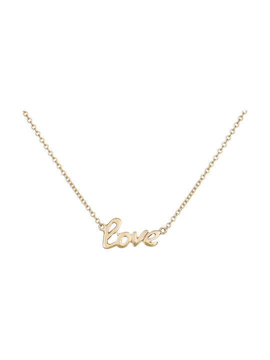 Love Halskette aus Gold 14K