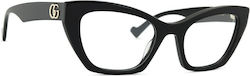 Gucci Women's Acetate Cat Eye Prescription Eyeg...
