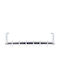Rayen Door Hook 6 Slots Metallic 54.5x13x6cm