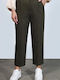 Motel Women's Fabric Trousers Khaki