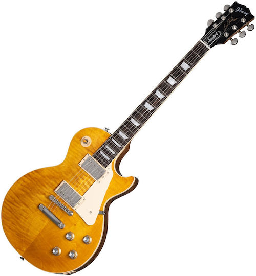 Gibson Standard '60s Figured Електрическа Китара Единичен разрез Амбър