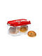 Status Box General Use with Airtight Lid Plastic Red 4500ml