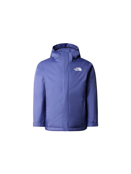 The North Face Αδιάβροχο Παιδικό Casual Μπουφάν Αντιανεμικό με Κουκούλα Μωβ