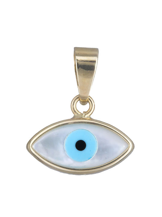 Necklace Eye from Gold 9 K