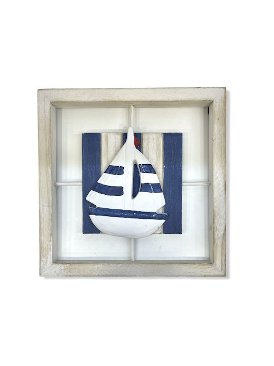 Angiolina Διακοσμητικό Τοίχου από Ξύλο 25x25cm