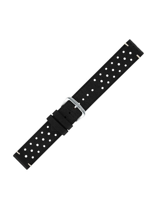 Morellato Δερμάτινο Λουράκι Μαύρο 22mm