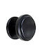 G & G Knob Front Door Black Checkmate
