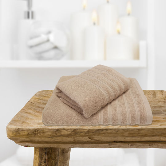 San Lorentzo Bath Towel Melanie 70x140cm Beig Weight 500gr/m²