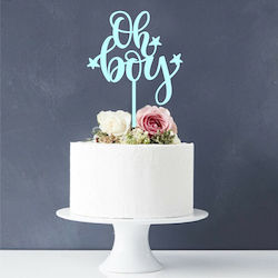 Oh Boy Cake Decoration 1pcs