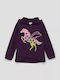 Kids Sweatshirt with Hood and Pockets Purple