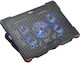 Serioux NCP035 Cooling Pad για Laptop έως 17.3" με 5 Ανεμιστήρες και Φωτισμό