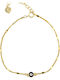 George Art Jewels Women's Bracelet Chain with design Eye made of Silver Gold Plated