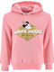 Kids Sweatshirt with Hood and Pockets Pink