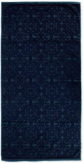 PiP Studio Πετσέτα Χεριών Tile De Pip 30x50εκ. Dark Blue