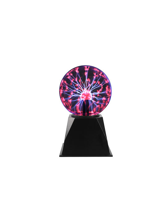 Total Gift Διακοσμητικό Φωτιστικό Plasma Ball σε Μωβ Χρώμα