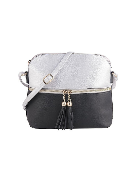 V-store Din piele Geantă de damă Crossbody Argint