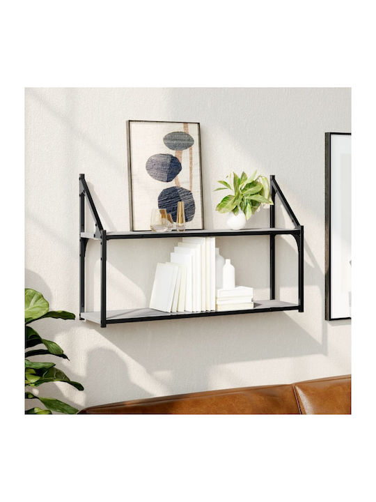 Shelf Wall Grey Sonoma 80x21x51cm